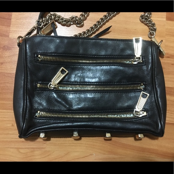 {rebecca minkoff} moto three-zip crossbody - Picture 4 of 6